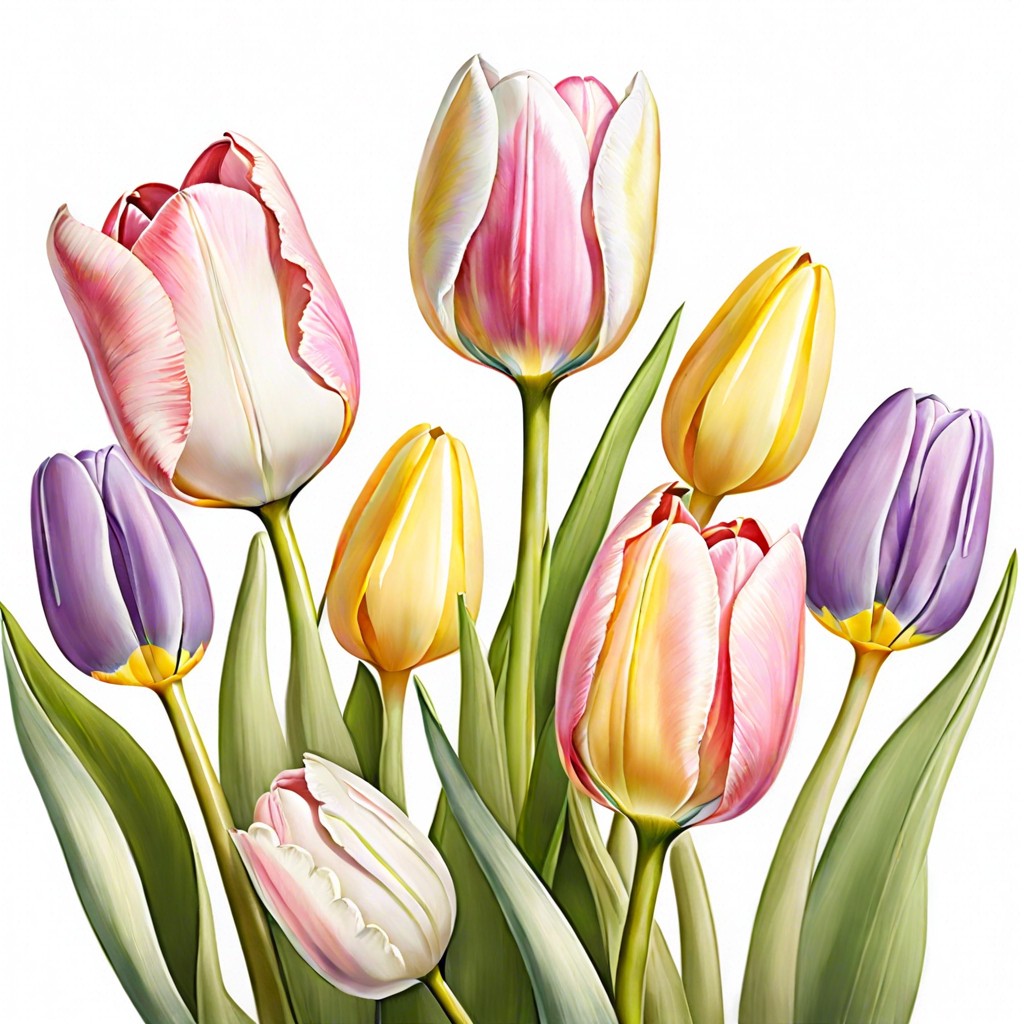 pastel tulips medley