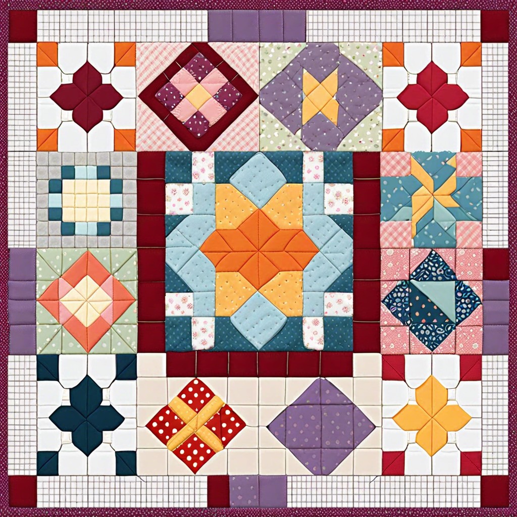 patchwork quilt style granny square