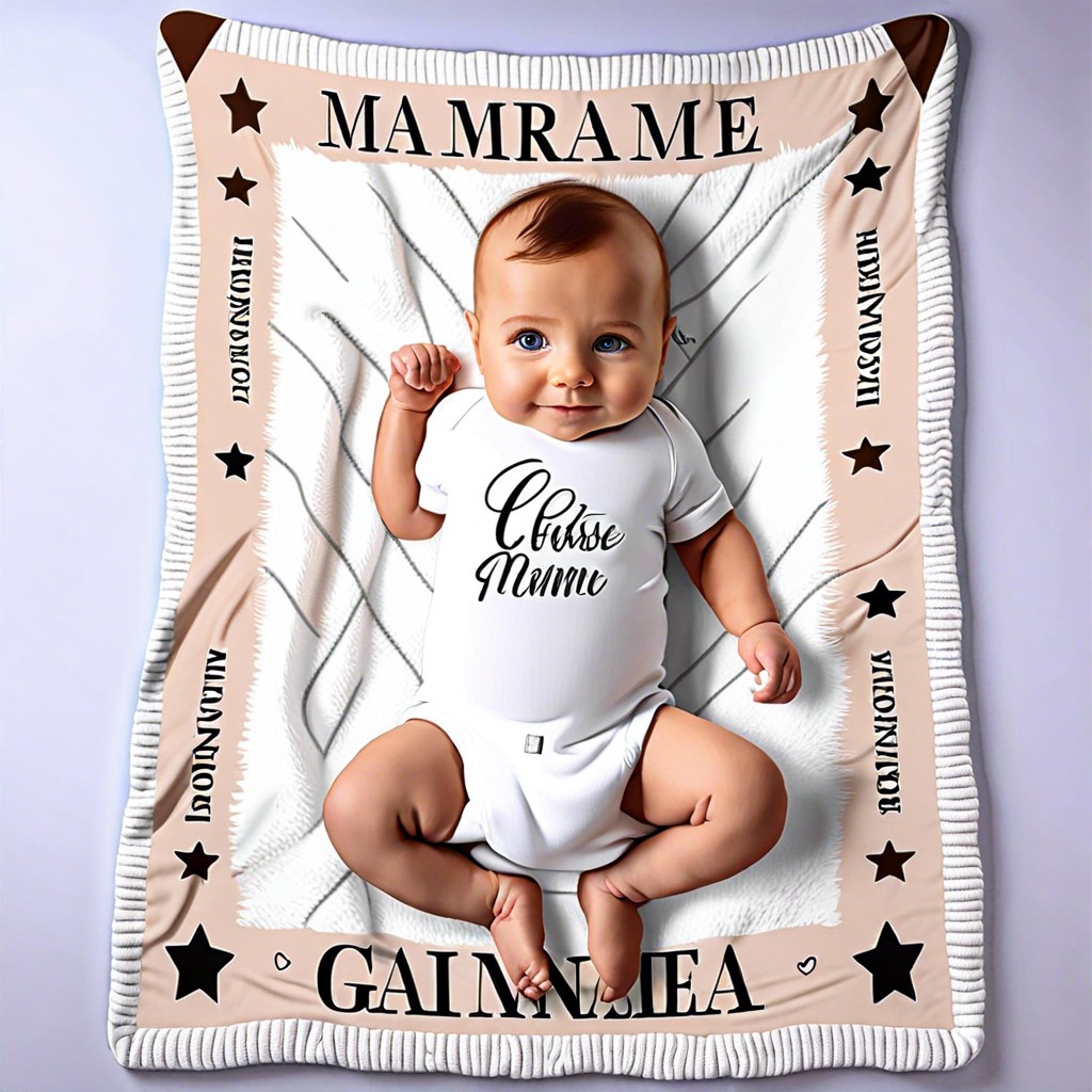 personalized name blanket