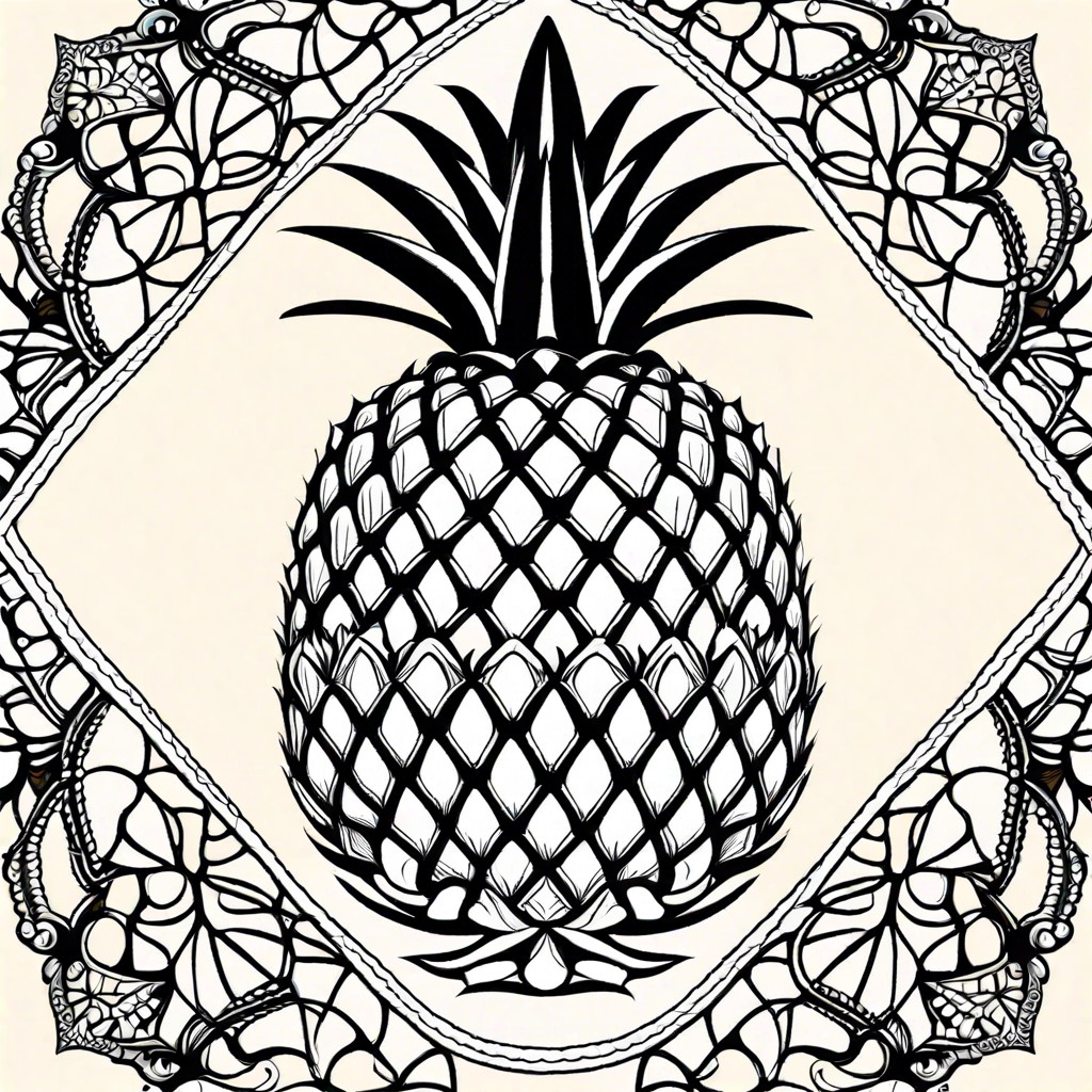 pineapple motif lace shawl