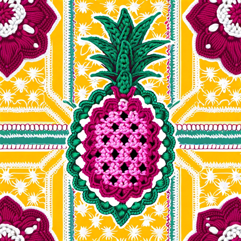 pineapple pattern bandana