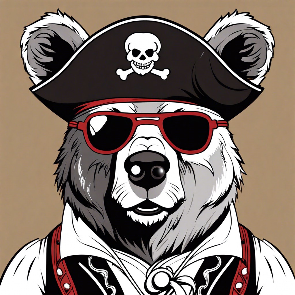 pirate bear with eye patch