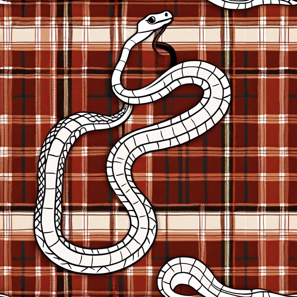 plaid pattern snake