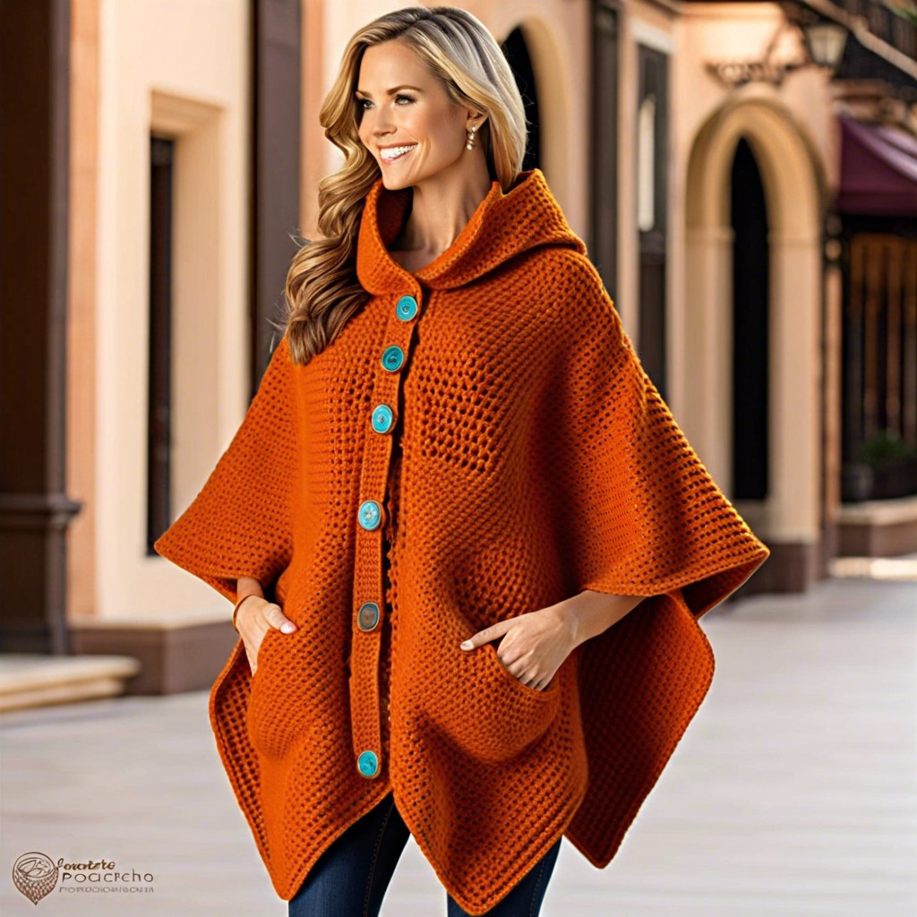 pocketed poncho