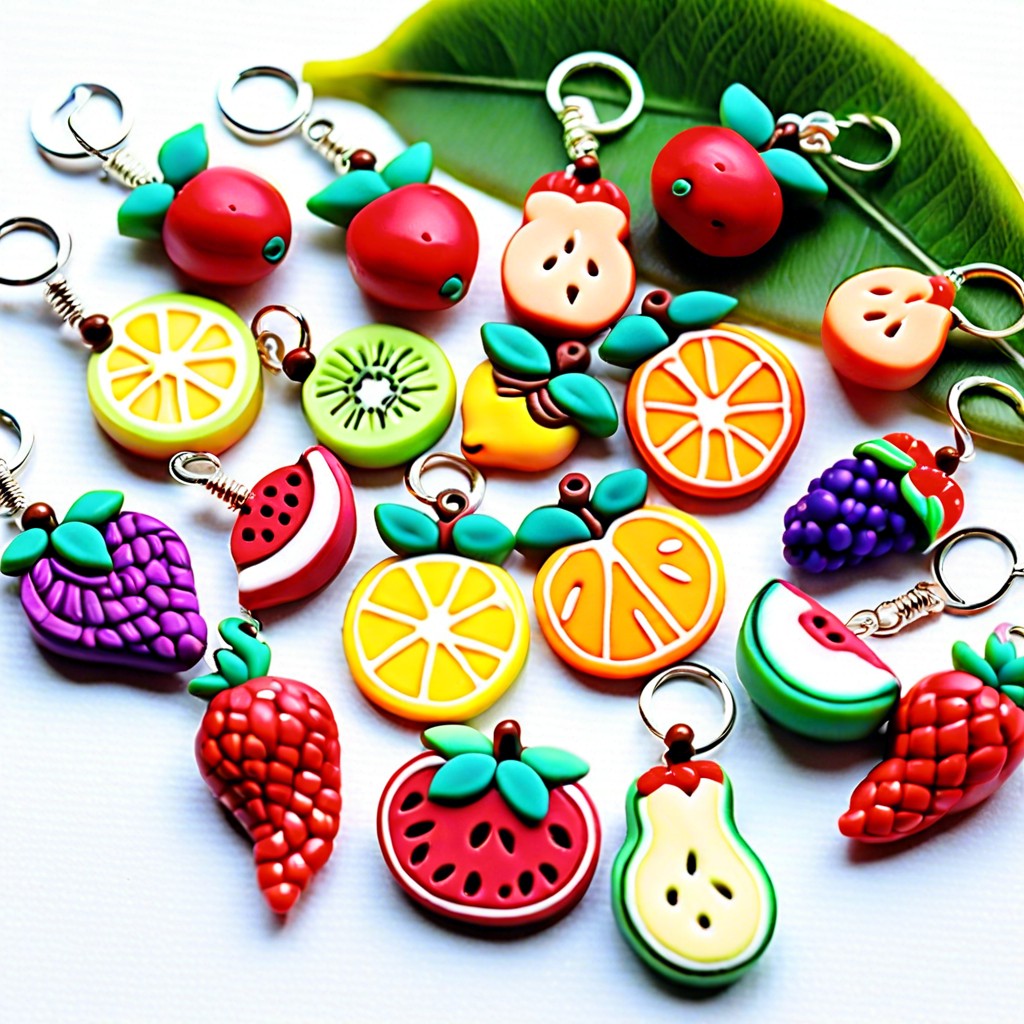 polymer clay fruits