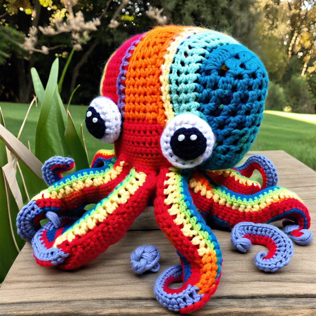 rainbow striped octopus