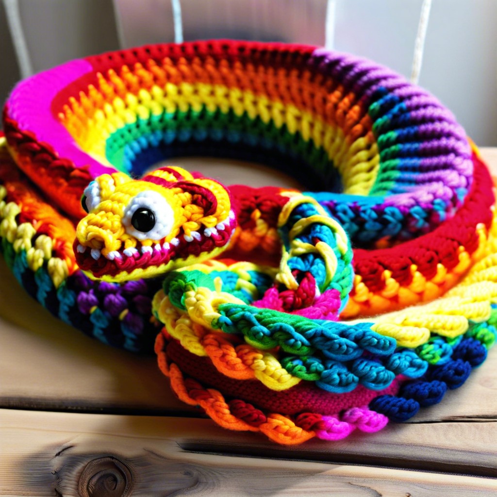 rainbow striped snake