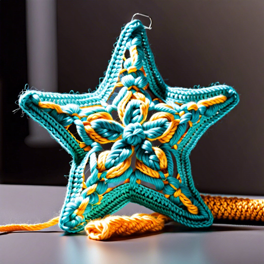 reflective yarn star for night safety