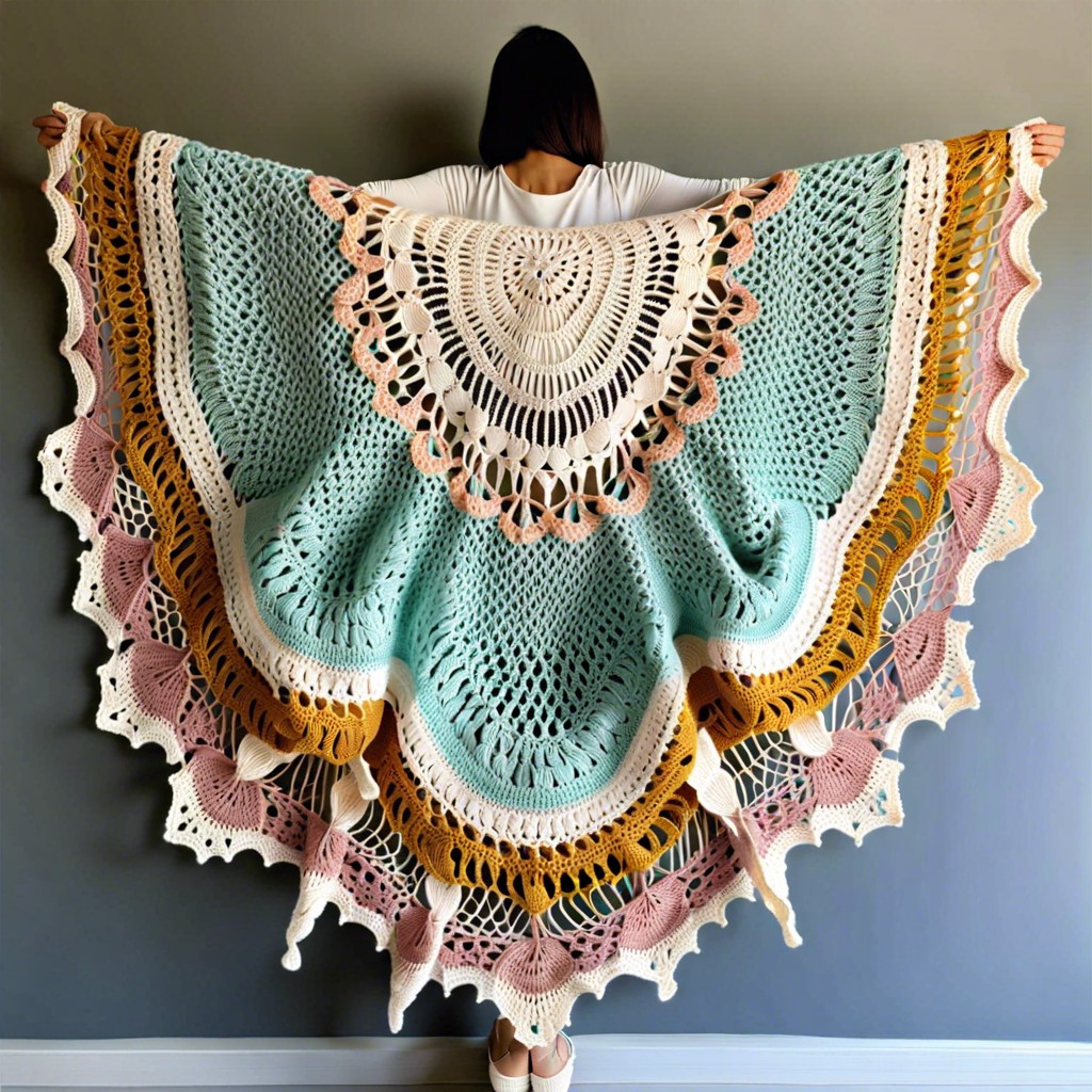 scallop edged shawls
