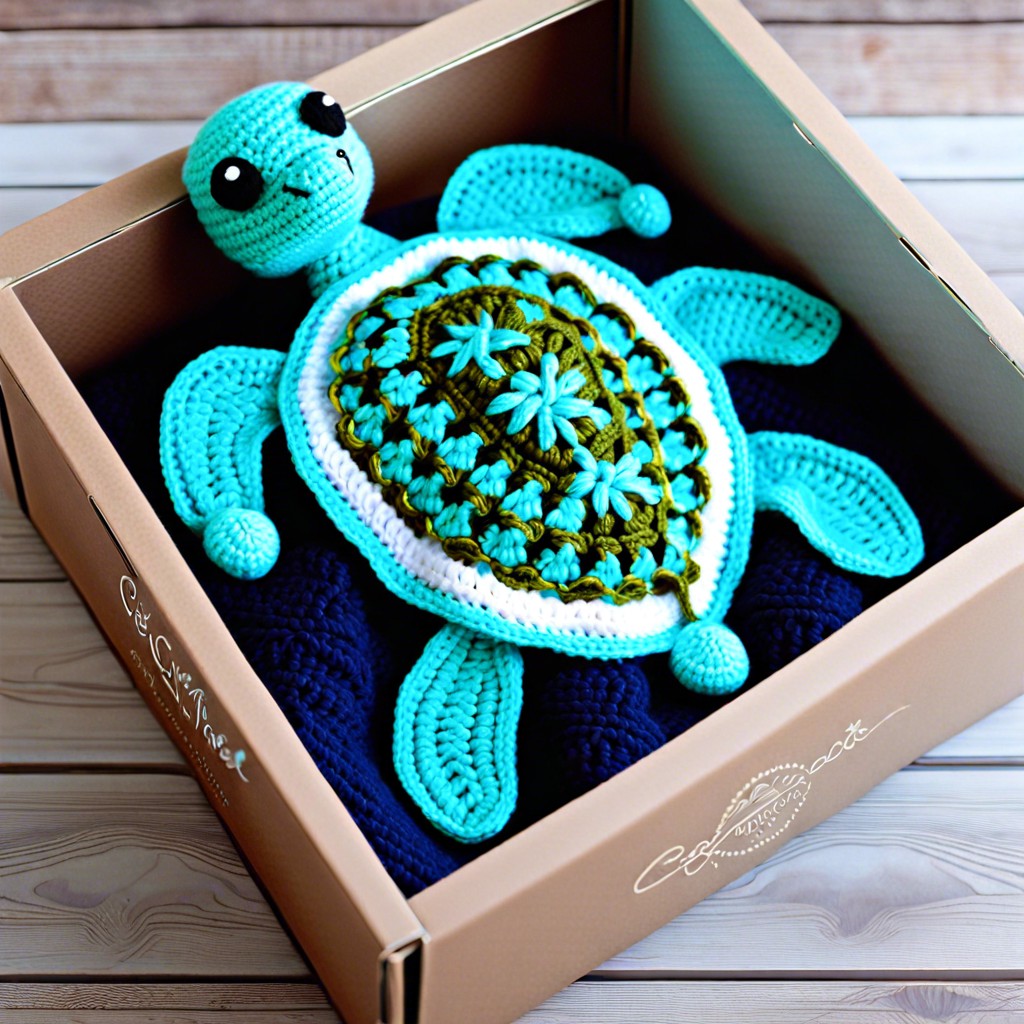 sea turtle baby blanket