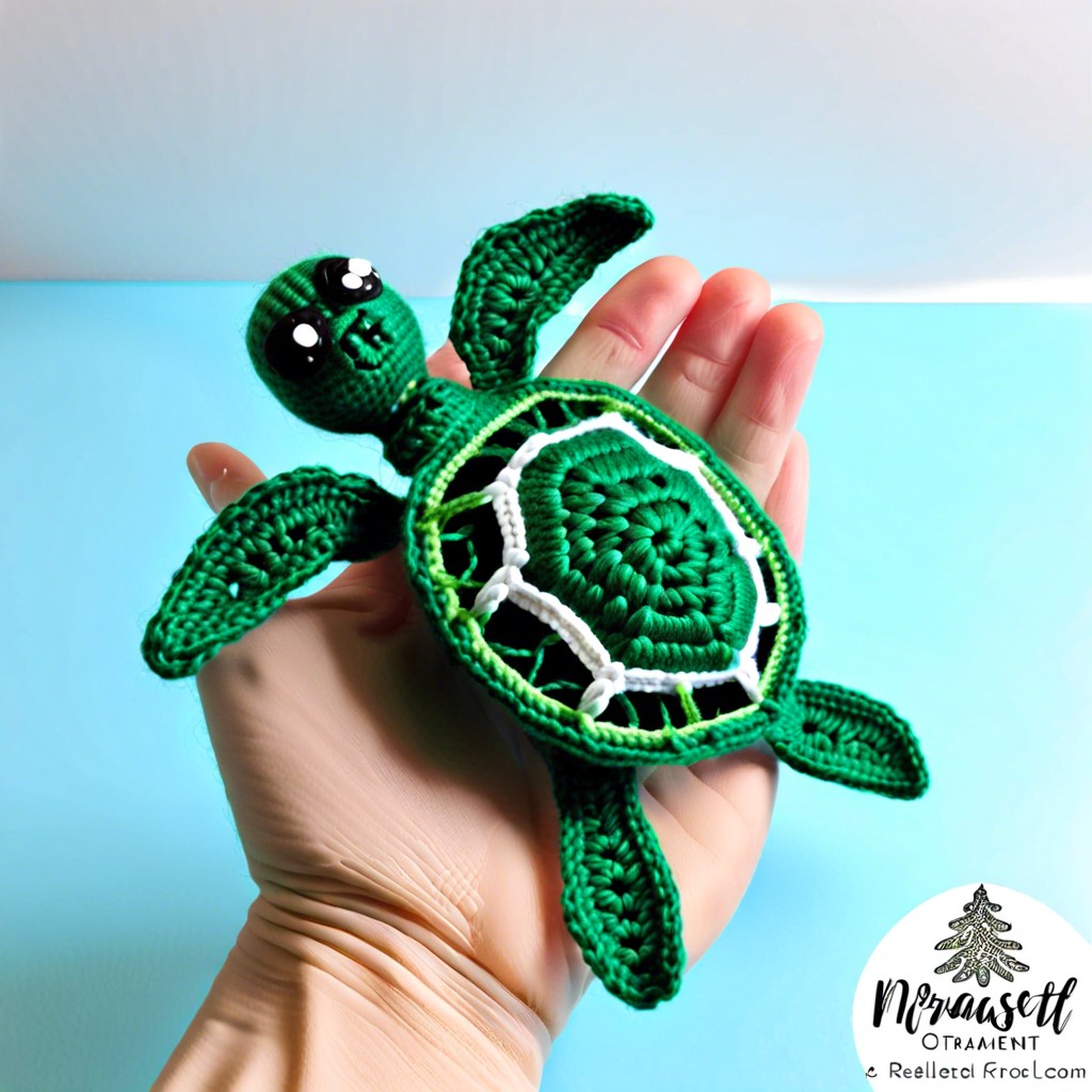 sea turtle christmas ornament