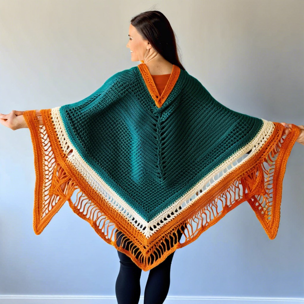 seamless triangle shawl crochet design