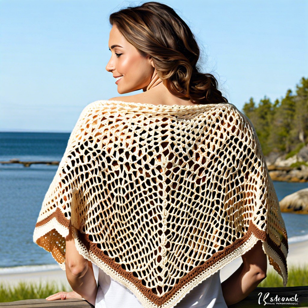 seashell hexagon shawl
