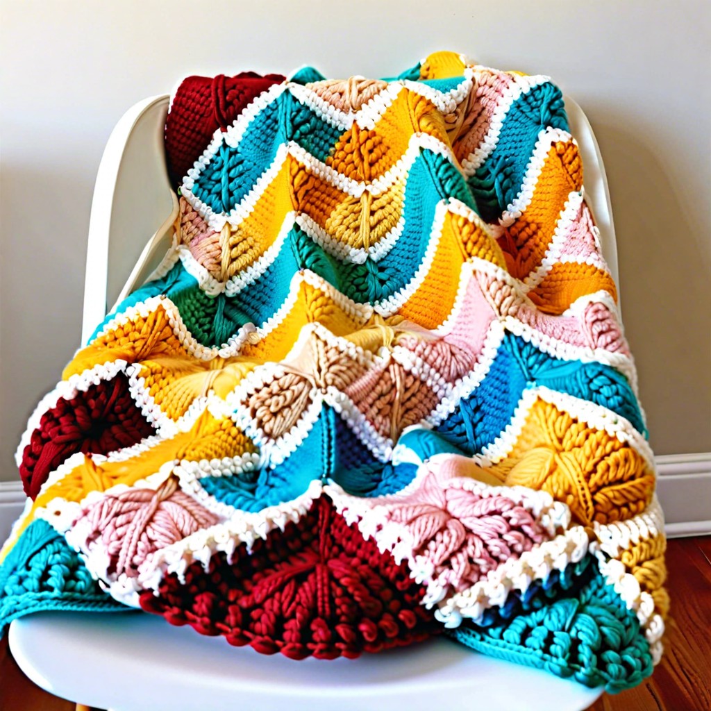 shell stitch baby blanket