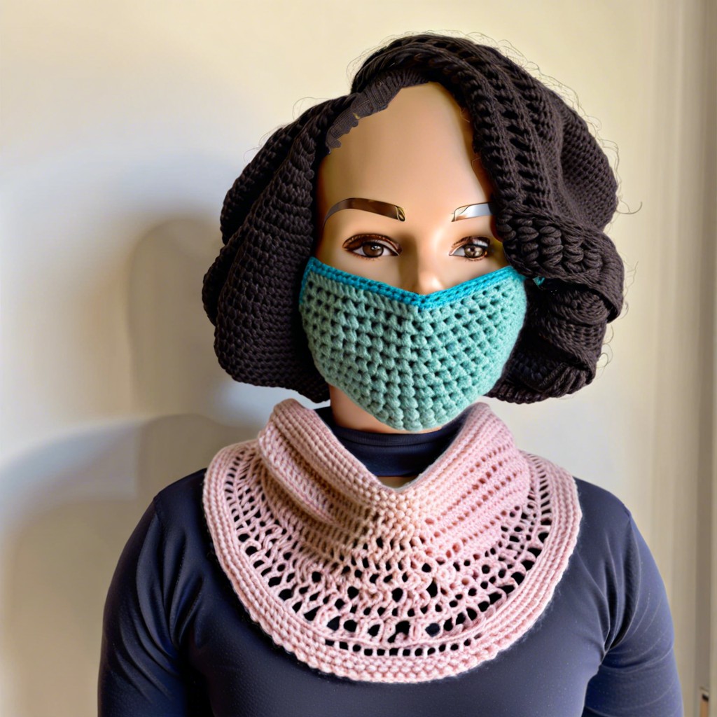 snug fitting crochet face masks