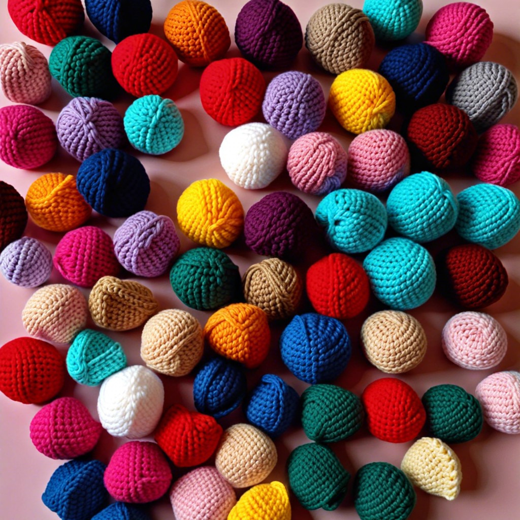 soft crochet balls
