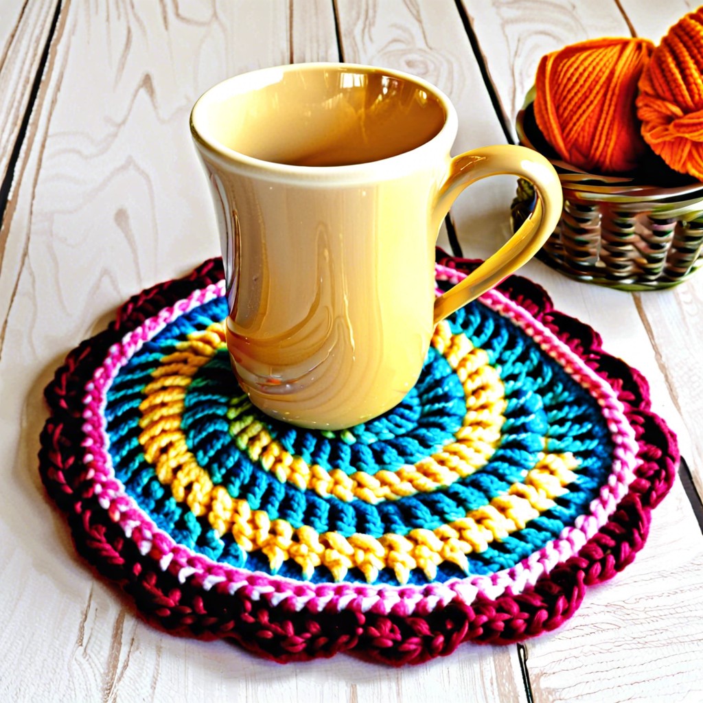 spiral shell coasters