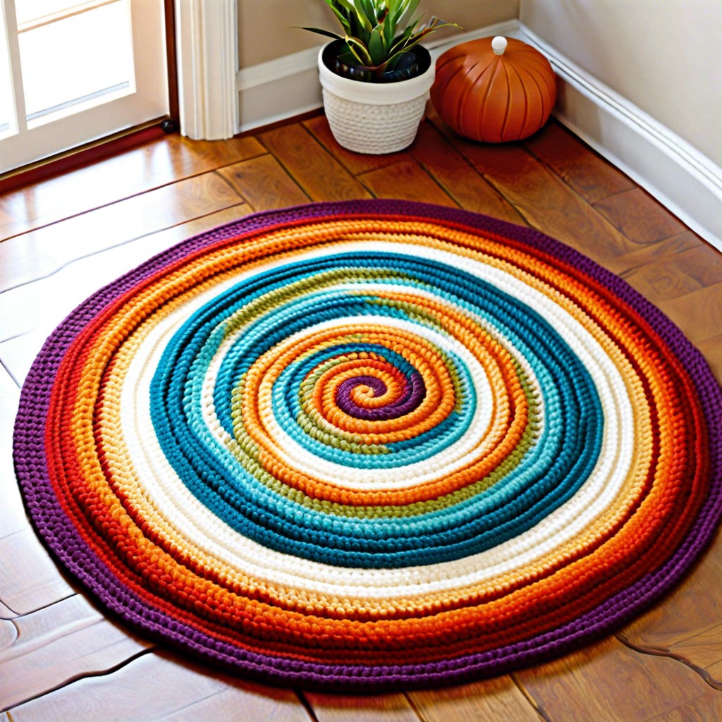 spiral swirl rug