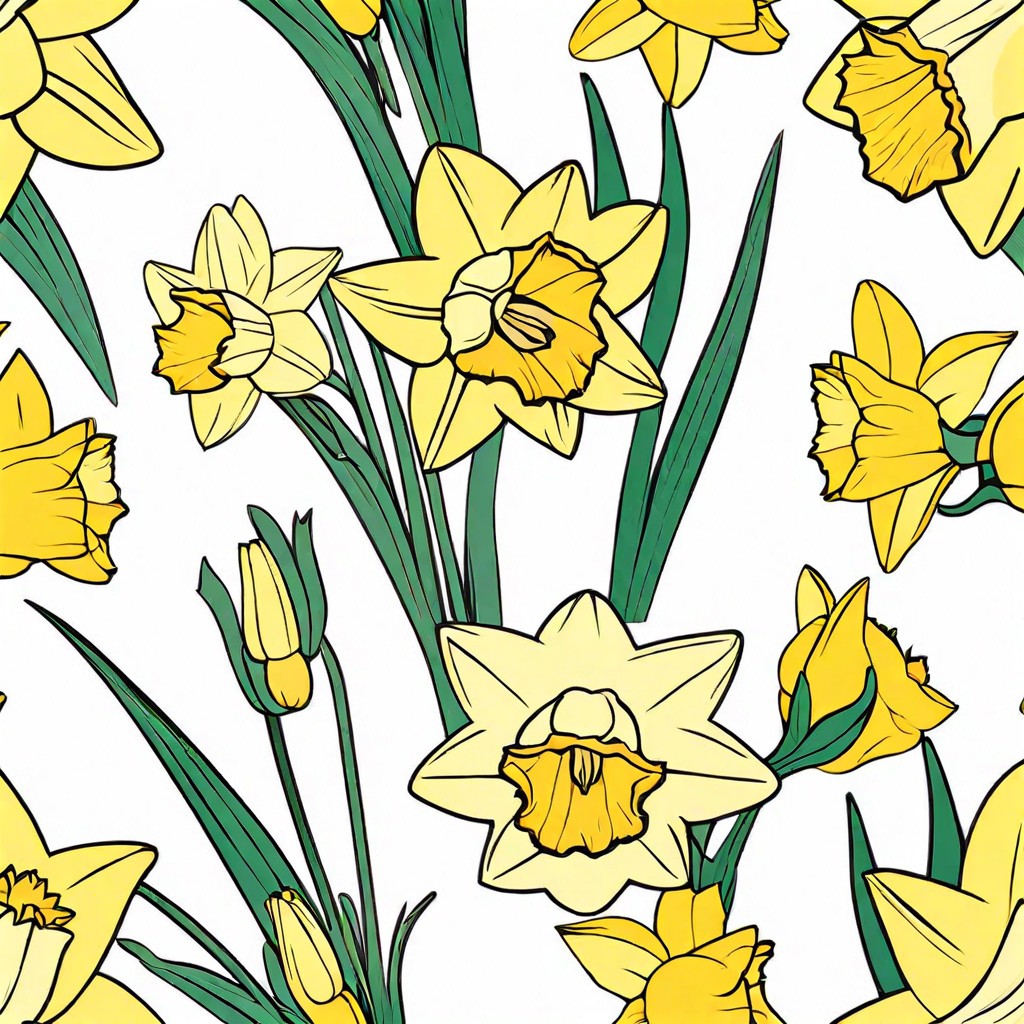 spring daffodils assortment