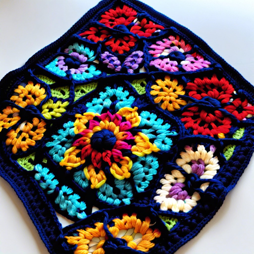 stained glass granny square