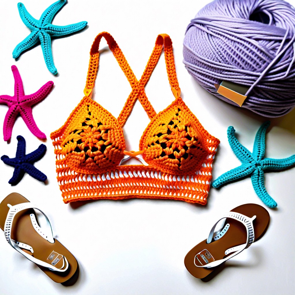 starfish themed bikini top