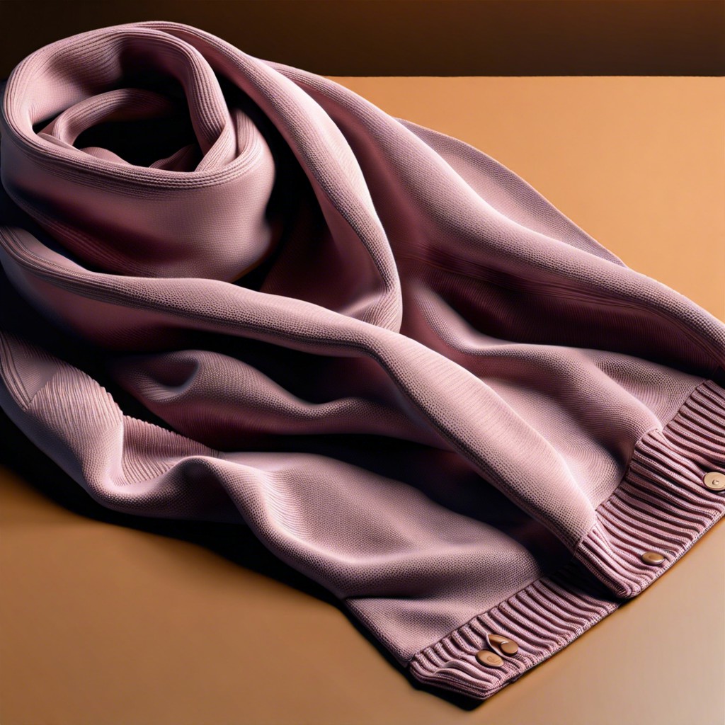 textured back loop scarf