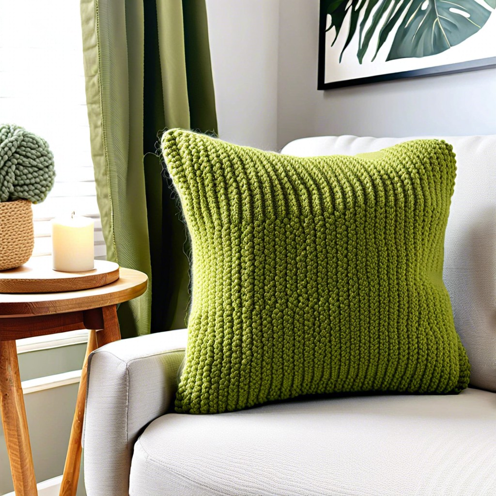 textured pillow cover