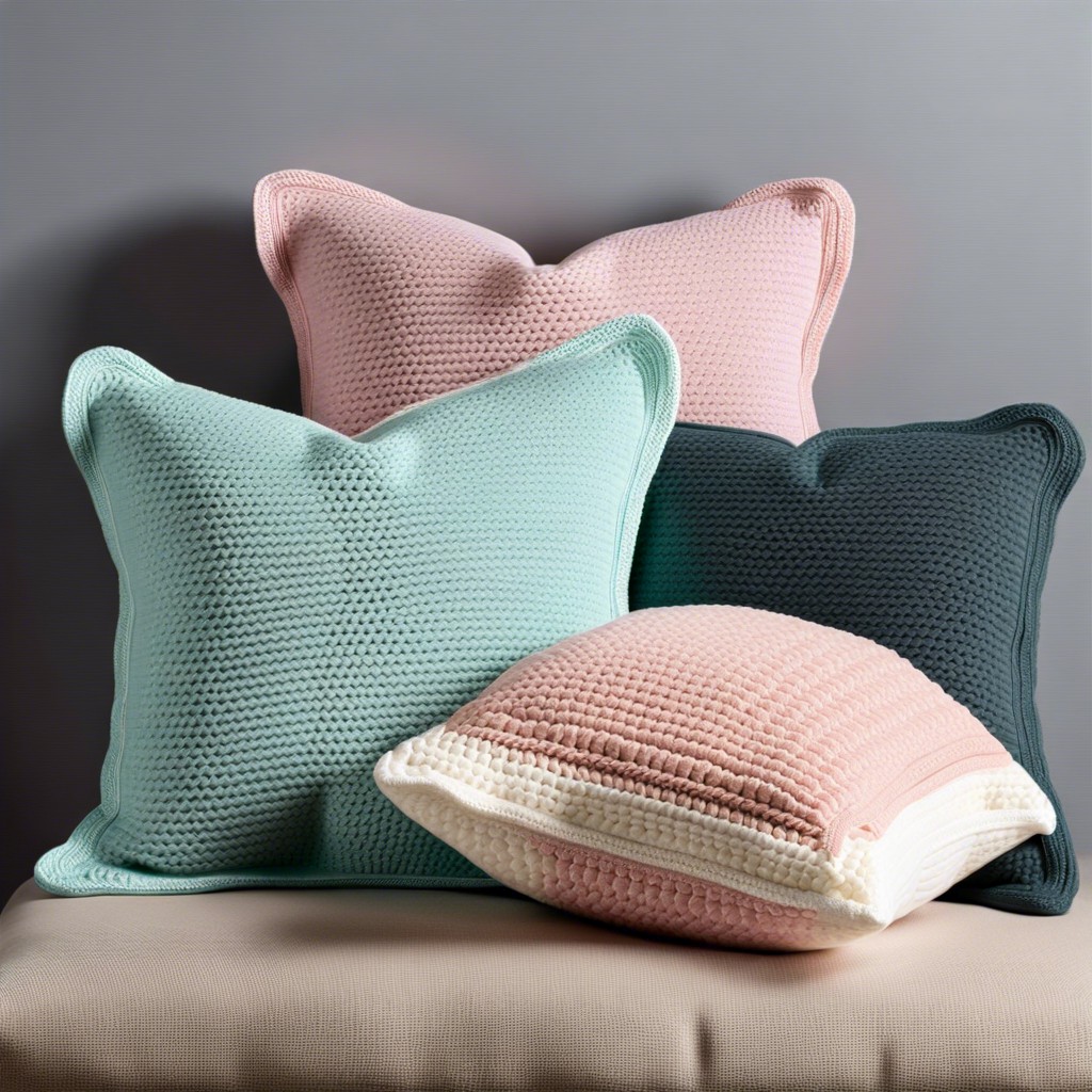 textured throw pillows