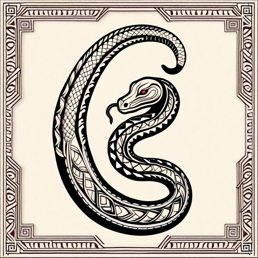 tribal design snake