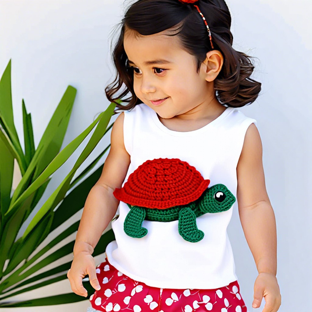 turtle applique for clothing