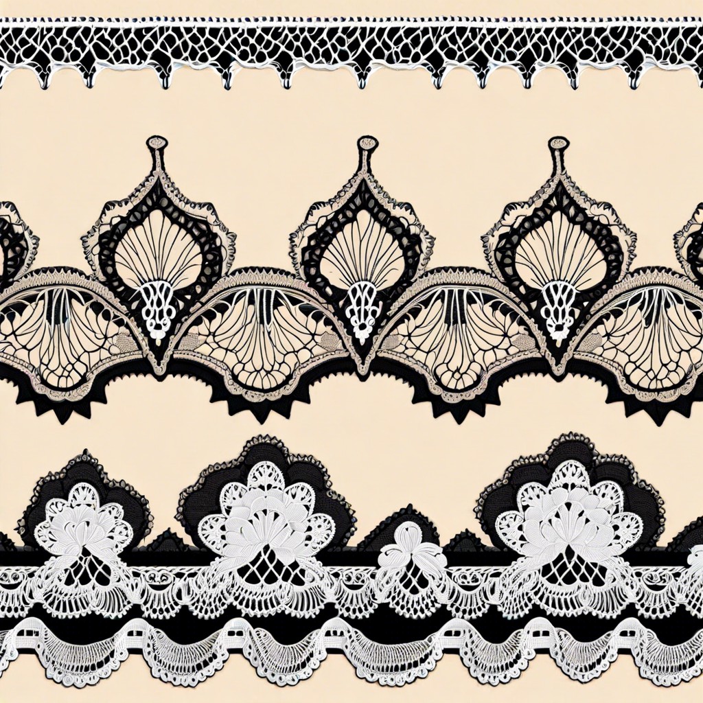 victorian lace scallops