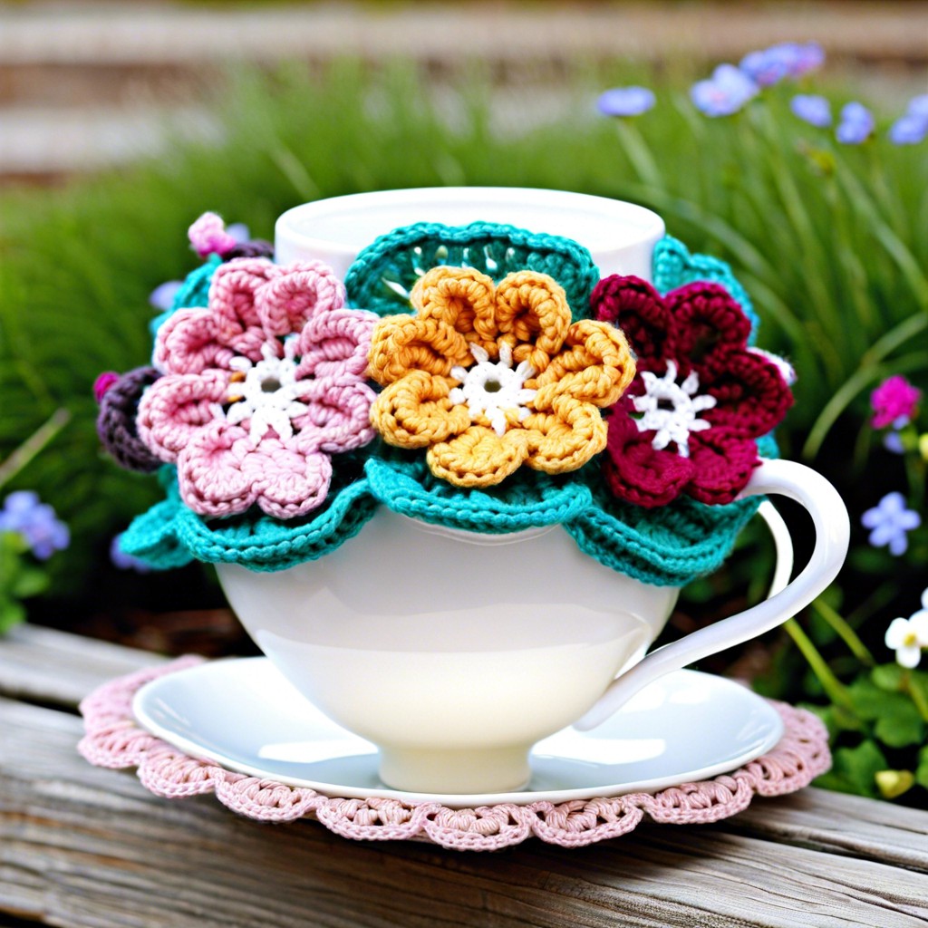 whimsical teacup flower