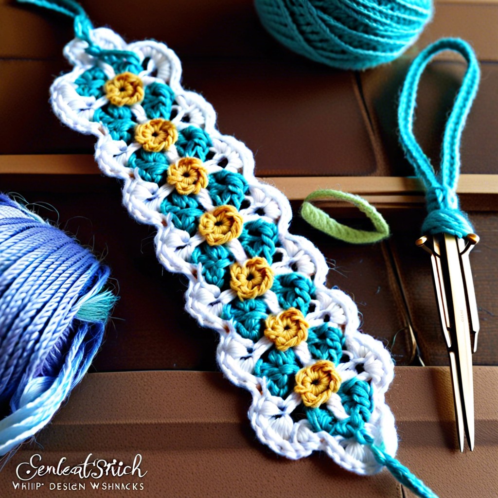 whip stitch crochet bookmarks