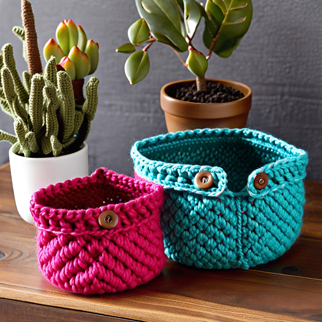 whip stitch crochet pot holders