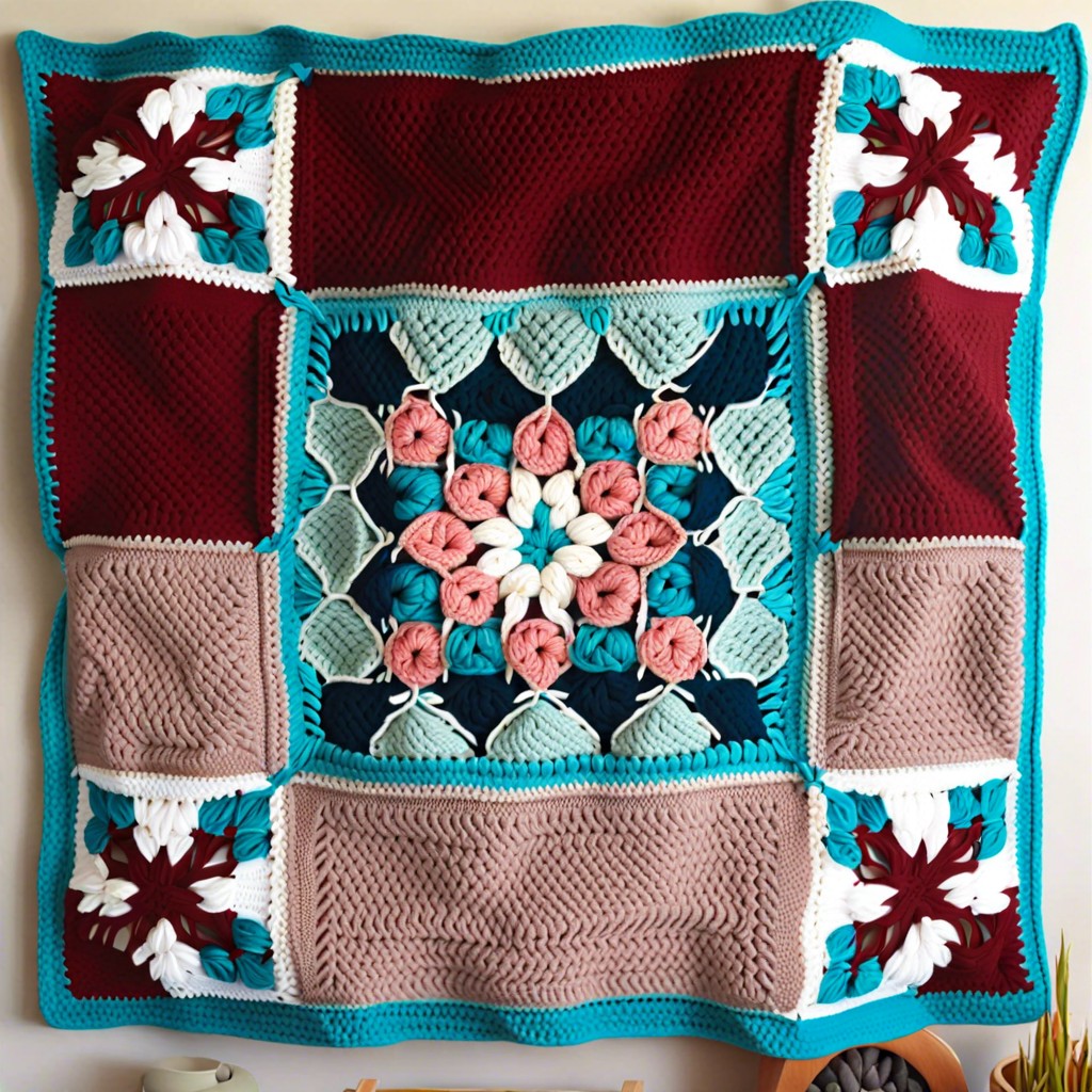 whip stitch crochet quilt