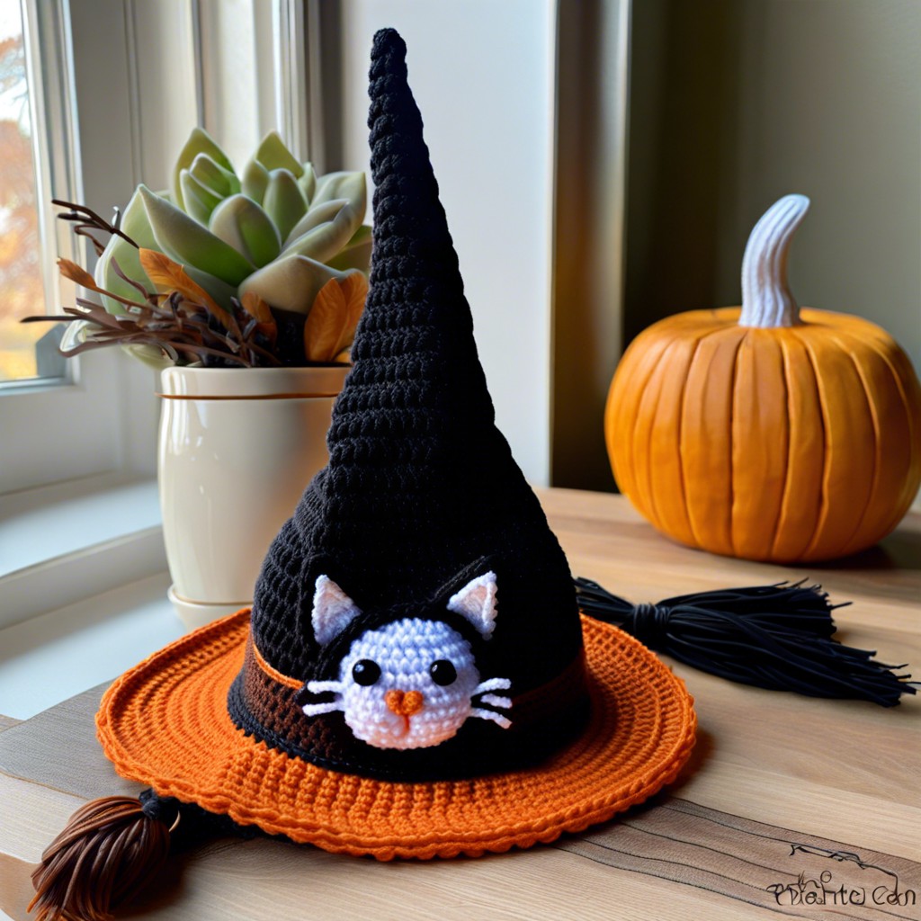 witch hat cat beanie