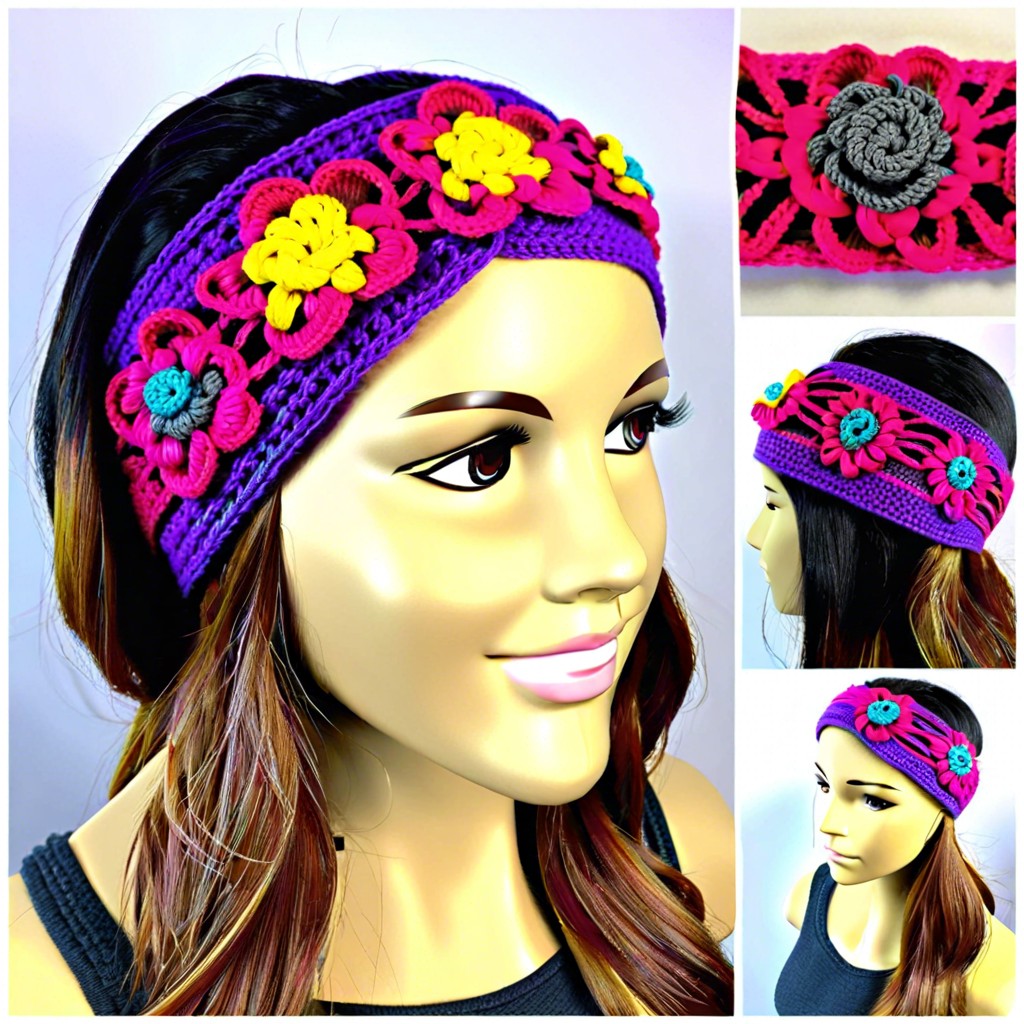 back loop crochet headband
