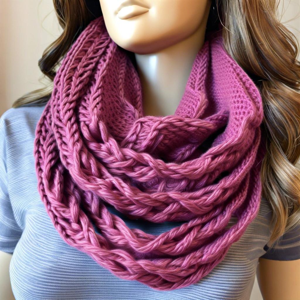 back loop infinity scarf