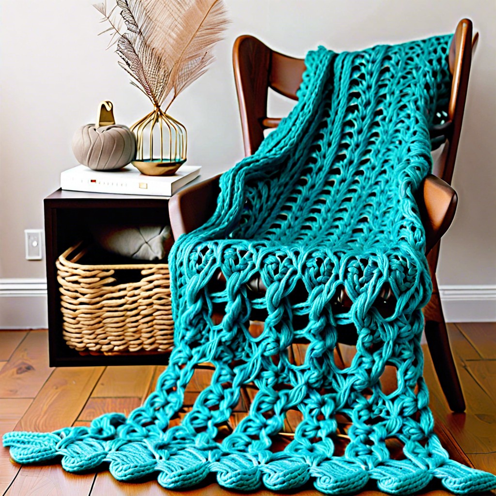 broomstick lace blanket