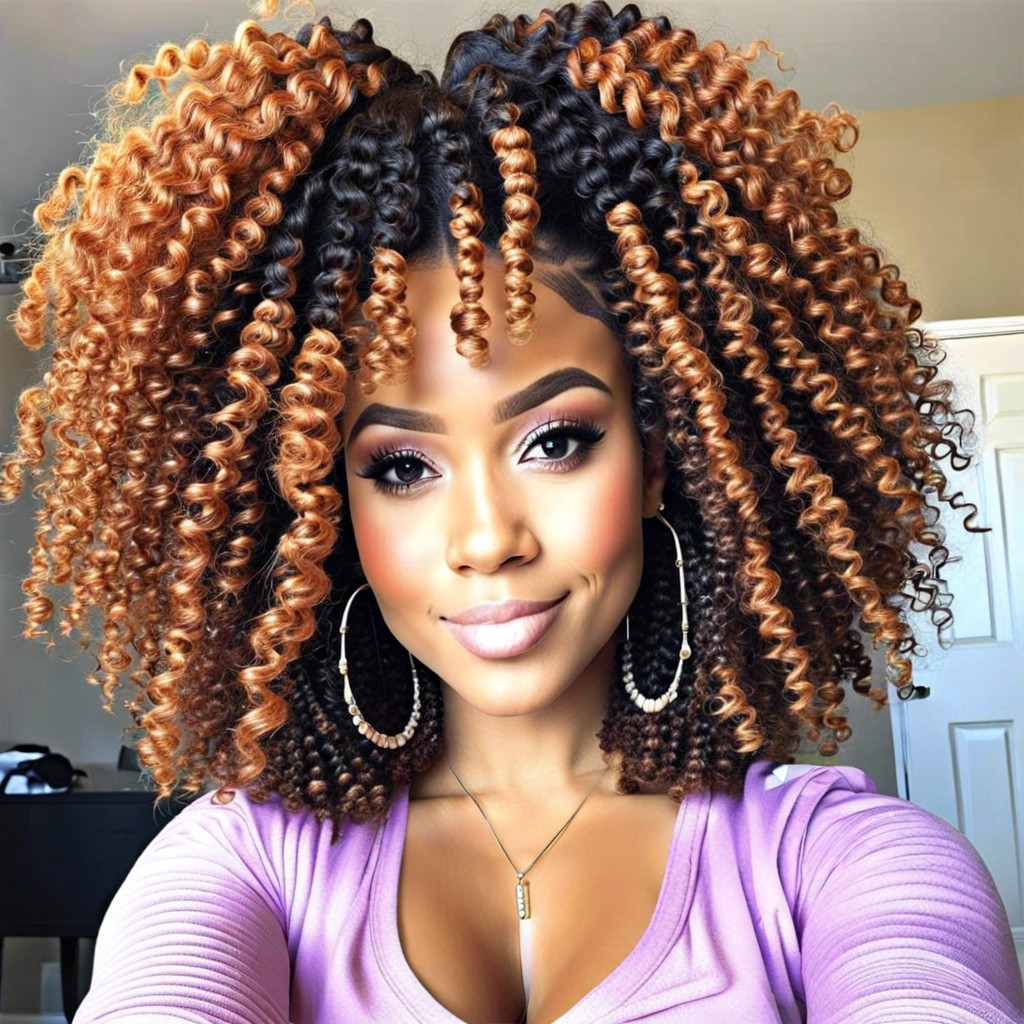 curly crochet afro