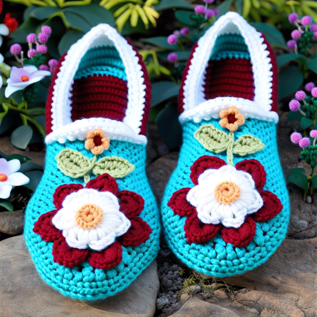 floral garden slippers