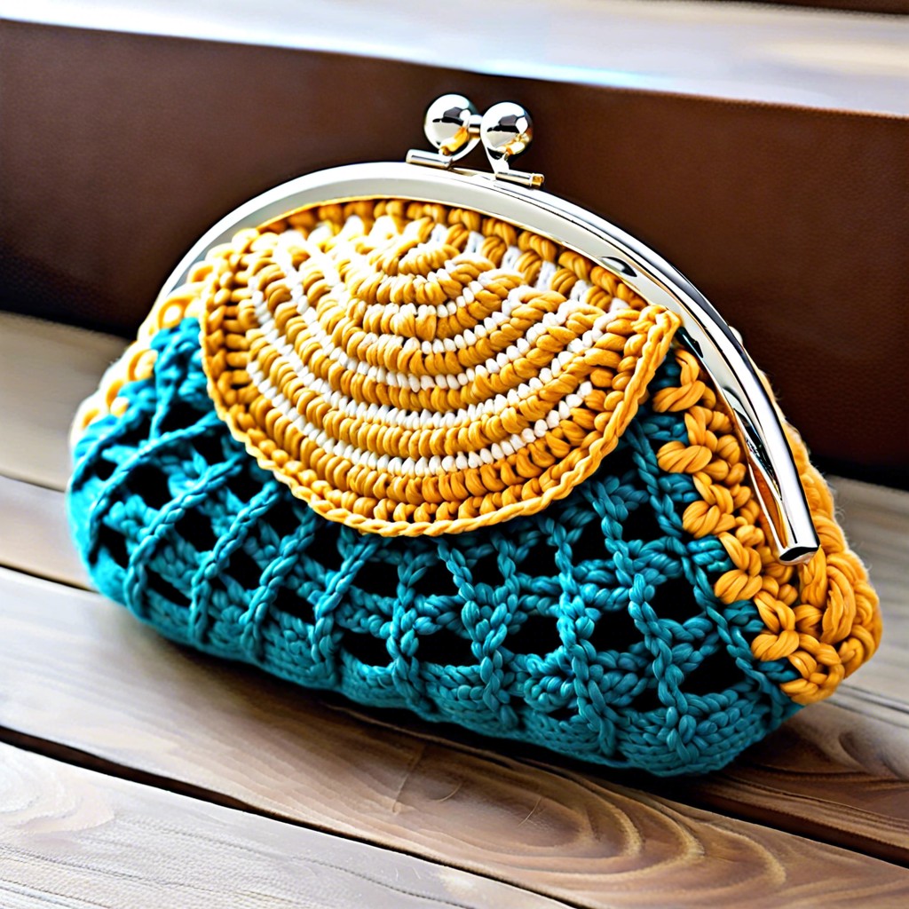 half shell clutch purse