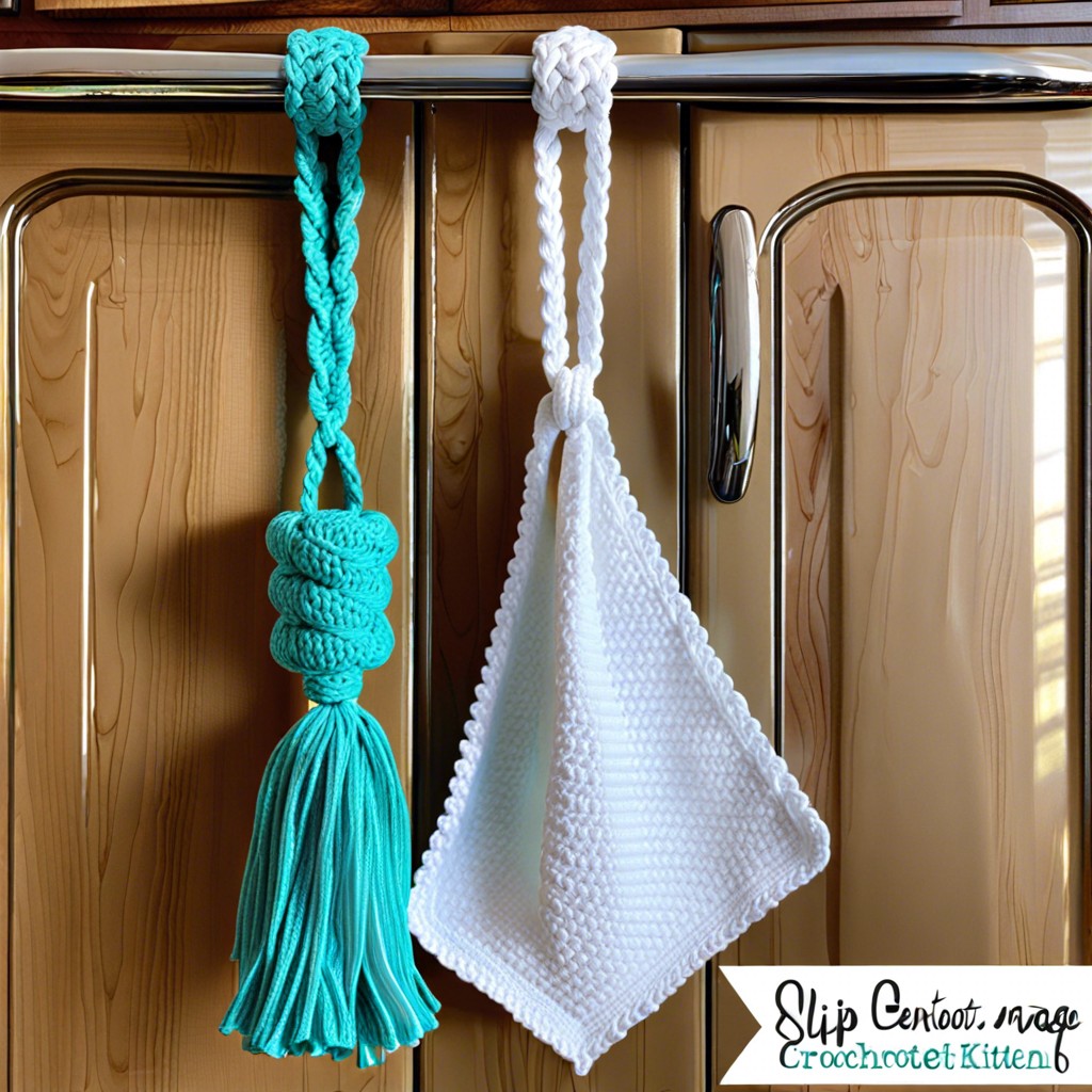 kitchen towels hanging loops