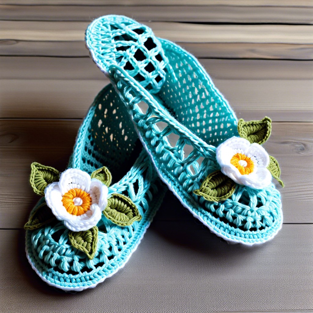 lacy summer slippers