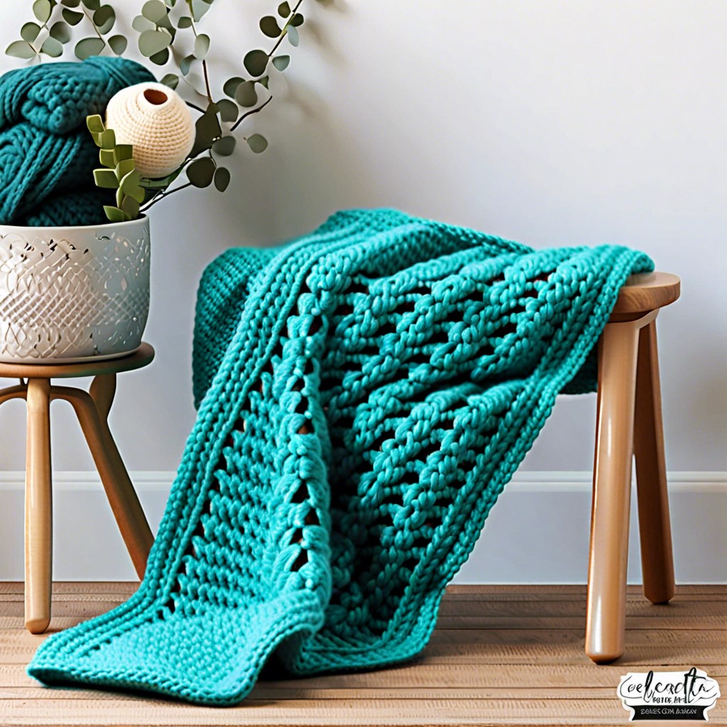 lattice stitch blanket