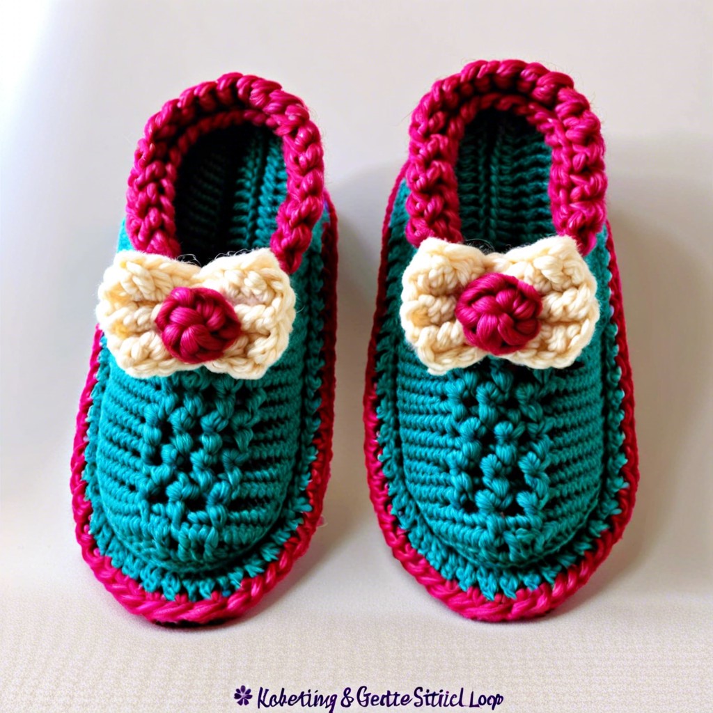 loop stitch slippers