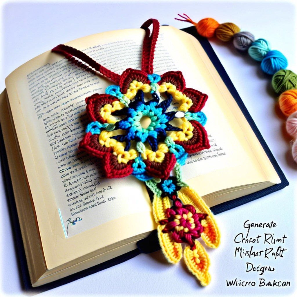 micro crochet bookmarks
