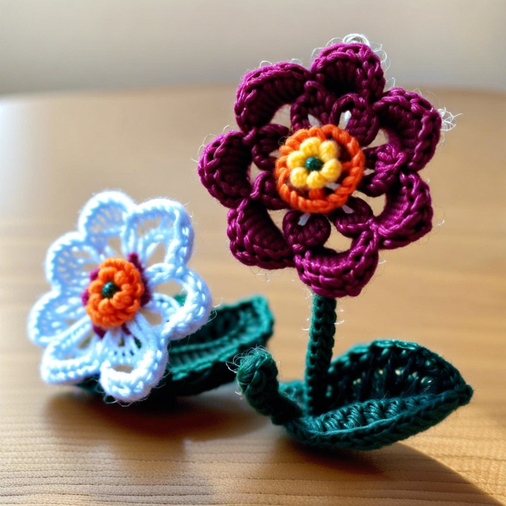 micro crochet flowers