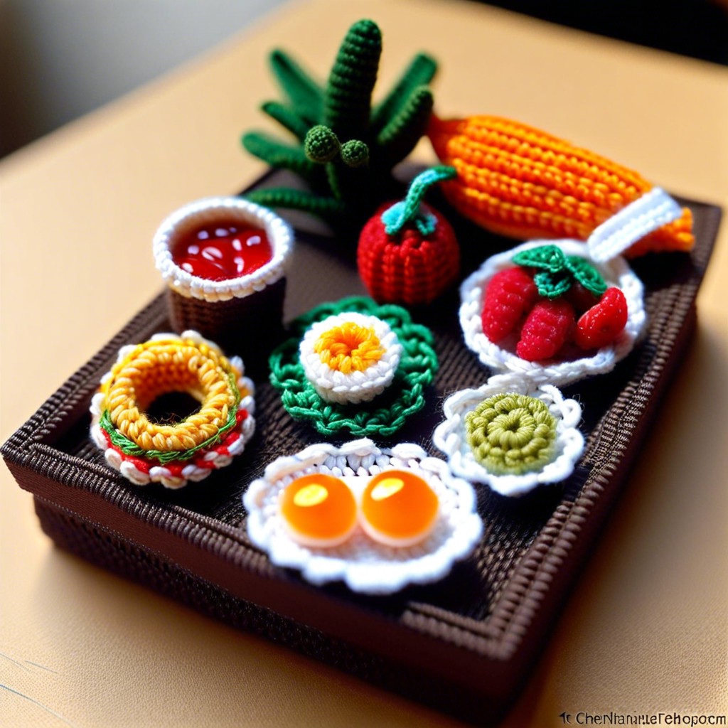 miniature food items