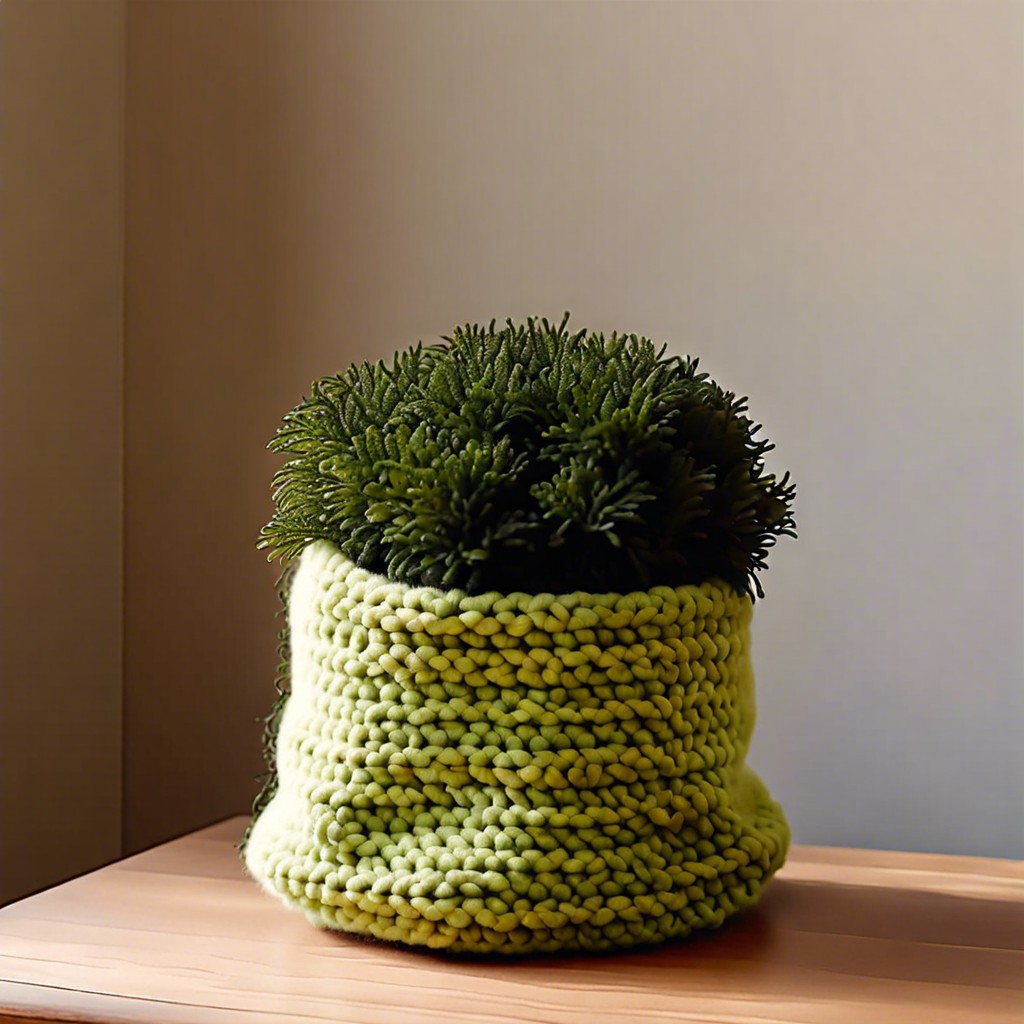 moss stitch plant cozy